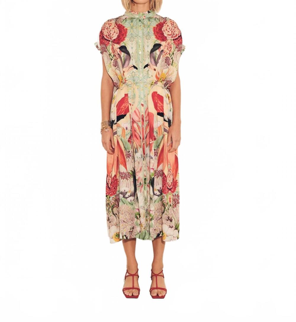 NEW CAROLINA K women's valerie kaftan in flamingos